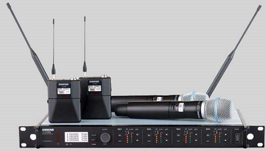 ULXD24Q/B58 SHURE四通道数字无線(xiàn)话筒接收机